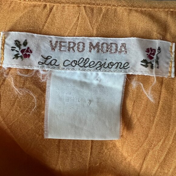 Vintage European Peter Pan Sailor Collar Blouse Shirt Peasant Cottagecore Boho - Picture 4 of 7